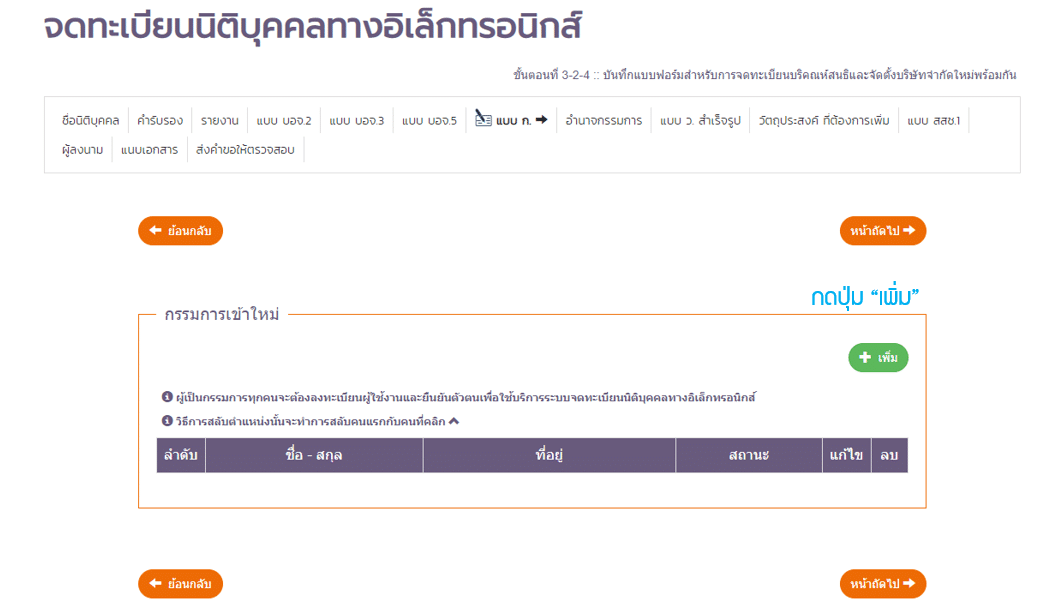 แบบ ก กรรมการเข้าใหม่